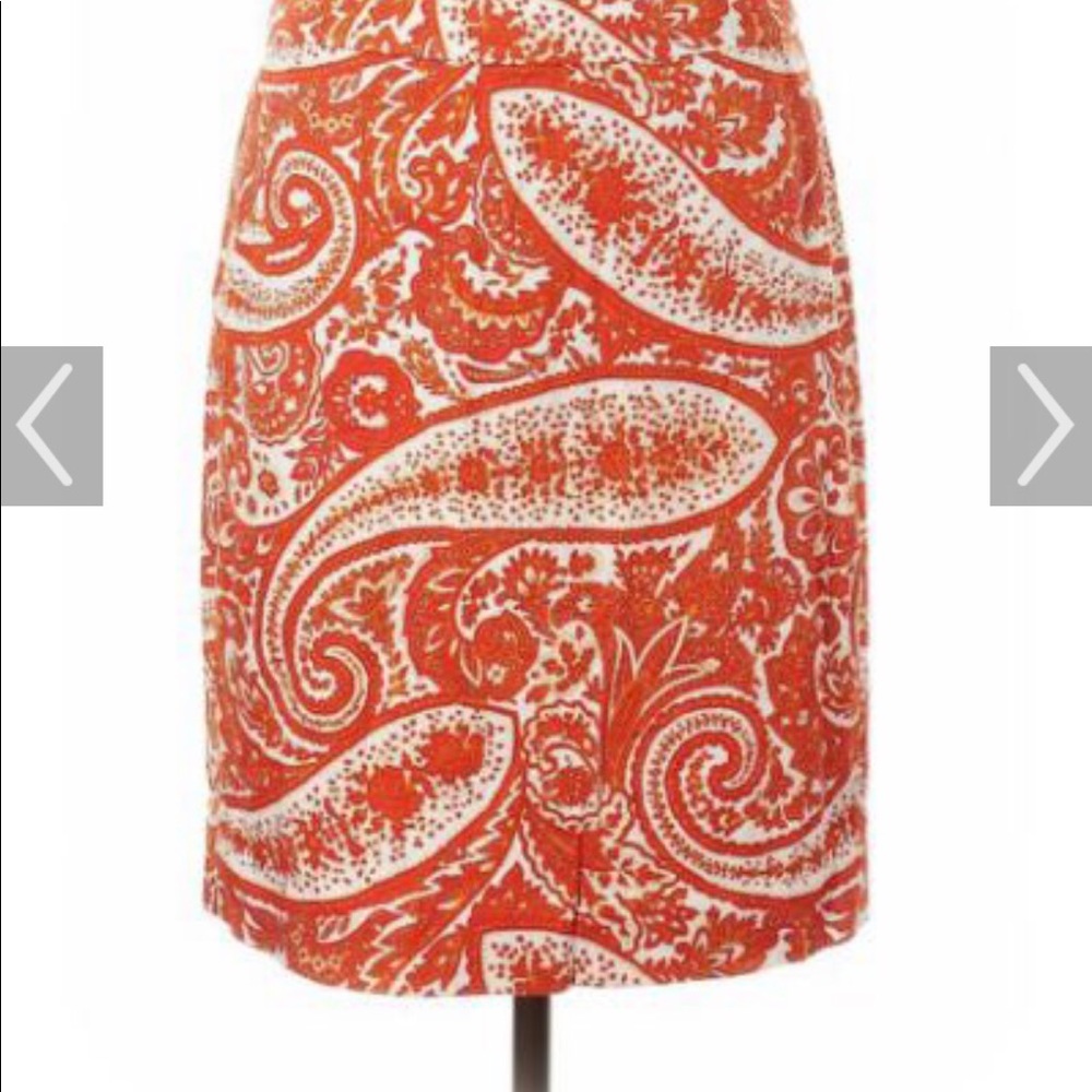 JCrew orange skirt - Picture 6 of 7